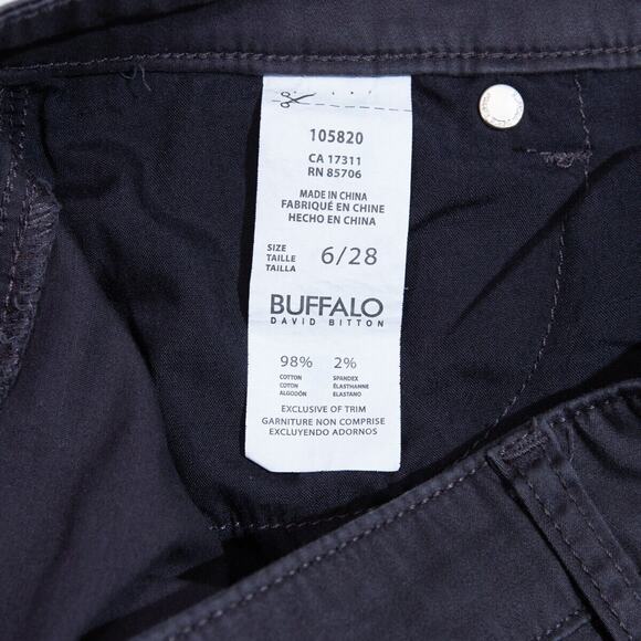 Buffalo David Bitton Pants Womens 6/28 (27x29.5 actual) Hope Skinny Stretch Gray - Picture 7 of 9